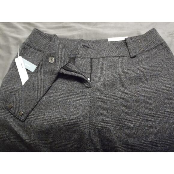 Apt. 9 Ava Woman's Sz.6 Black Gray Plaid Cropped Capri Dress Pants Office - Picture 5 of 10